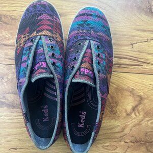 Women's Aztec Tribal Keds Sneakers Sz 7.5